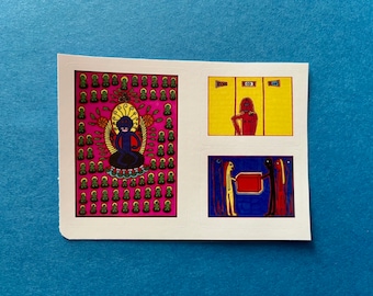 Sticker Set – 3 Outsider Art Brut Designs by Jay Snelling | Weird & Wonderful Exhibition Art Stickers