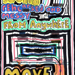 Original Art by Jay Snelling. Outsider Art Brut. Sound... Unframed