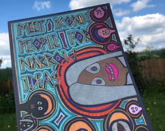 Zine A5 ein Kunst-Poesie-Buch Außenseiter Art Brut. Jay Snelling. Ausgefallenes Geschenk
