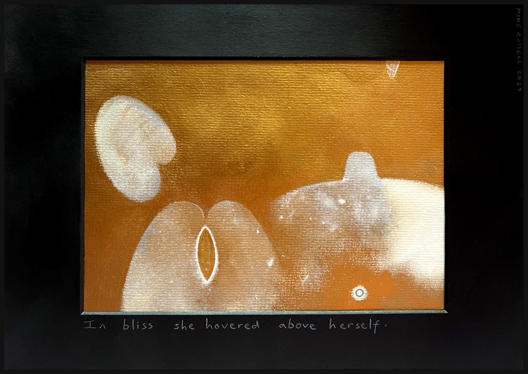 Mike Rurr Artist Original Drawing / Painting by Mike Russell. in Bliss She Hovered Above ...