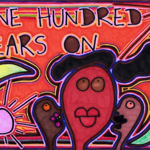 Original Art by Jay Snelling. Outsider Art Brut. One Hundred Years On. Unframed