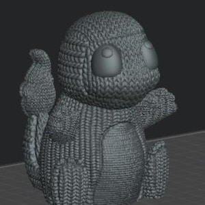 3D printed Knitted cute pocket monsters (Group2)