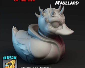 3d printed Darth Maullard parody rubber duck