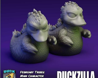 Duckzilla King of the Bath! 3D printed miniature