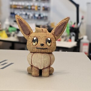 3D printed Knitted Eevee
