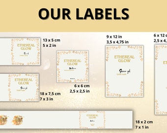 Blattgold Kosmetiketikettenvorlage, Körperproduktetikett, Hautpflegeetikett, Feuchtigkeitscreme, Beauty Sticker Design, Flaschenglasetiketten, bearbeitbar
