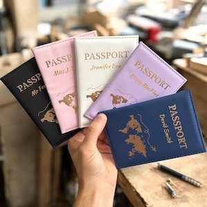 TPU-leer, op maat gemaakt paspoorthoesje XMAS-paspoorthoesje, reliëf, leren cadeau, reiscadeau, reispaspoorthoesje, gemonogrammeerd, vakantie
