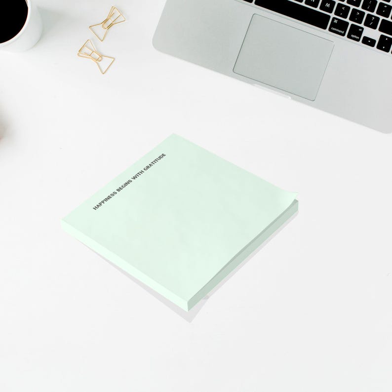 Affirmation Post-it® Note Pads Custom Sticky Notes With Mindful Message ...