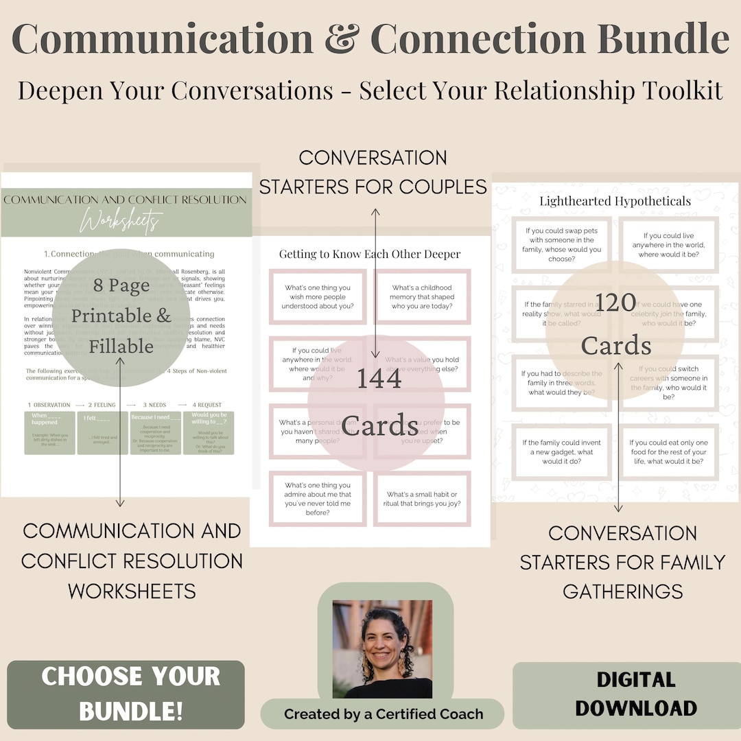 Communication and Conflict Resolution Worksheets Couples and Family ...