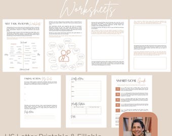 Communication Style Analysis Worksheets Self Talk Instant Download Exercises For Emotional Well Being