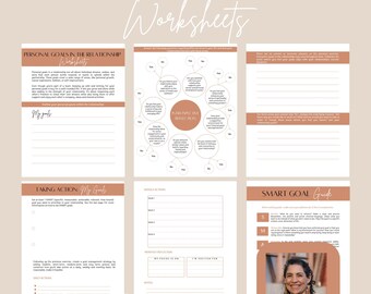 Personal Goals In The Relationship Worksheets Instant Download Exercises For Emotional Well Being Digital PDF