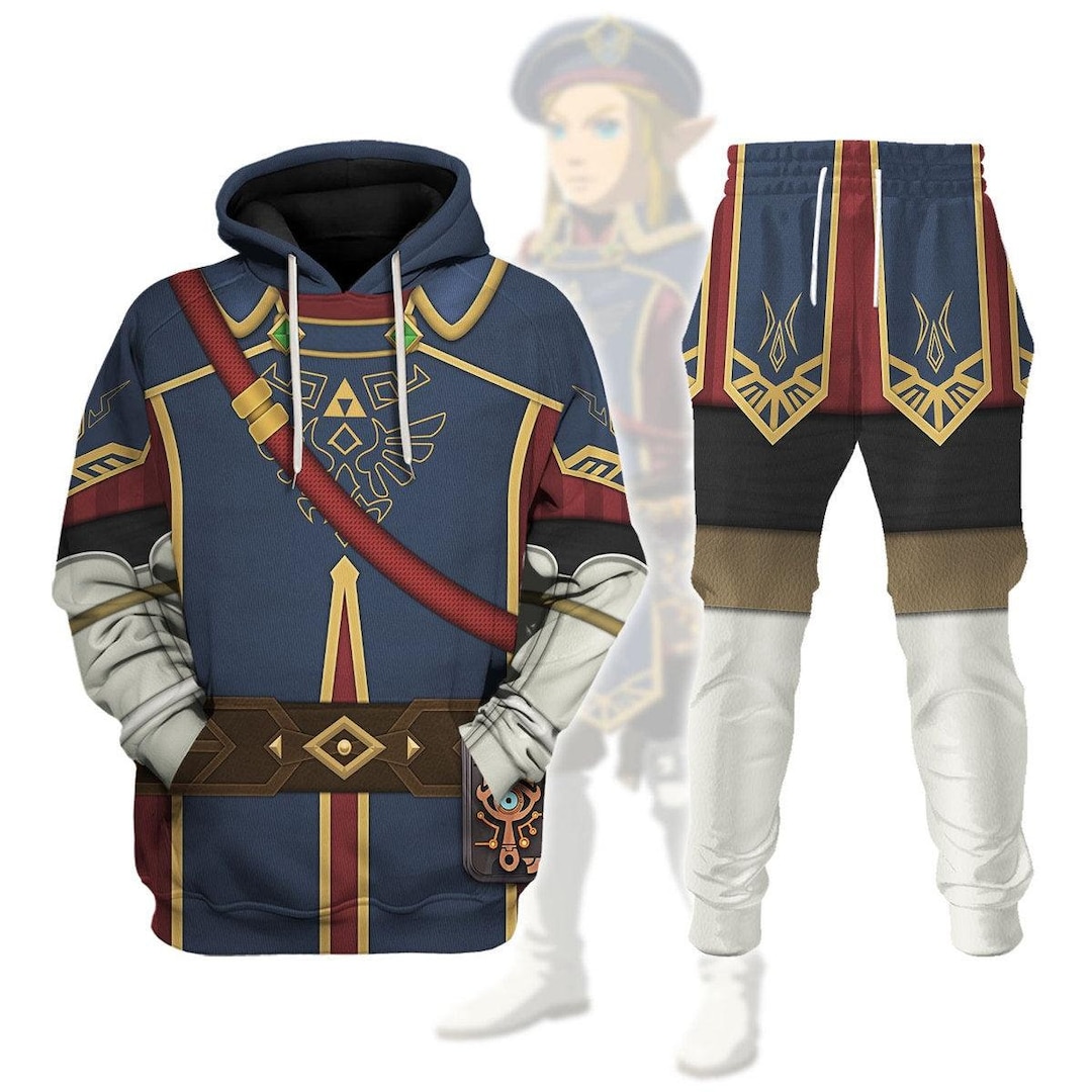 Legend Of Zelda Golden Hyrule Royal Crest Parka Jacket With Hood, Male, Medium, Military Green