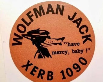 1- Wolfman Jack Rat Fink Hot rod Biker motorcycles Tools sticker