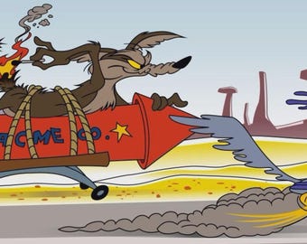 1- Wili E. Coyote Funny Rat Fink Hot rod Biker motorcycles Tools sticker