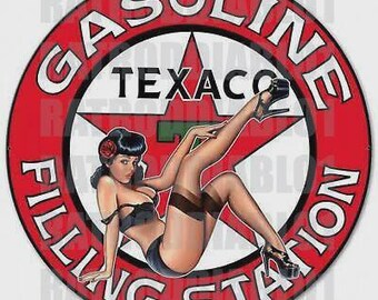 1- Adesivo Texaco Gas Oil Rat Fink hot rod biker motorcycles tools