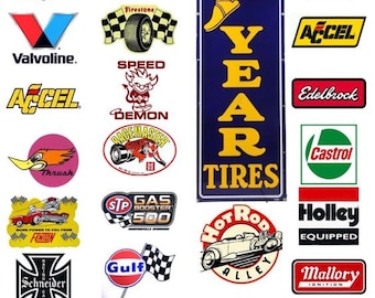 1-Adesivos de motocicletas Hot Rod Rat Fink, chopper, ferramentas vintage, corrida Rat Rod