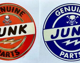 2-Pack Hot rod rat fink motorcycles chopper vintage tools racing rat rod  stickers