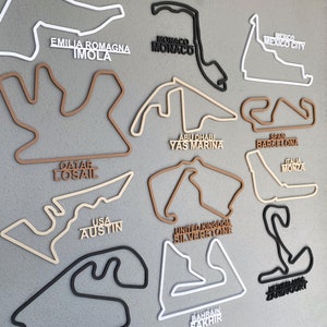 Décoration murale 3D du circuit de course du Grand Prix de F1 2025 | Décoration et cadeaux Formule 1 | Collection F1 et art des circuits de course | Cadeau d'art mural de Formule 1 parfait