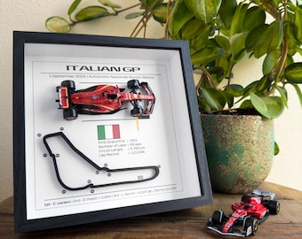F1 Frame Italian GP 2024 - 3D Circuit with Ferrari SF-24 - Charles Leclerc