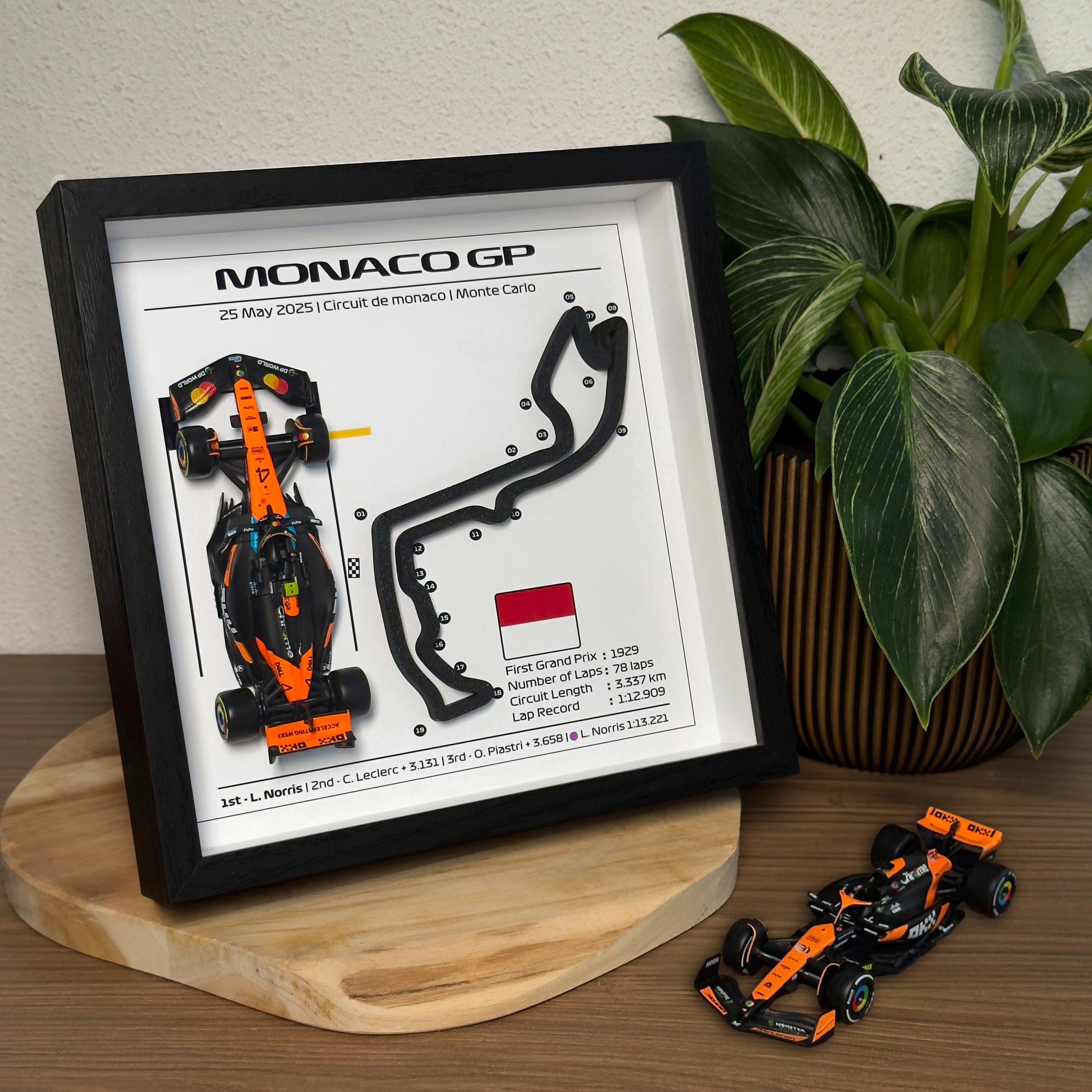 F1 Frame Monaco GP 2025 - 3D Circuit With Mclaren MCL39 - Lando