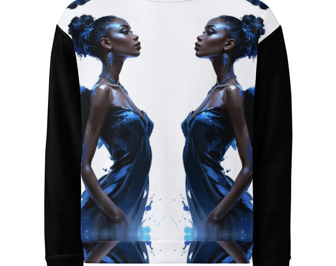 Unisex Sweatshirt: Angels Blue Gown