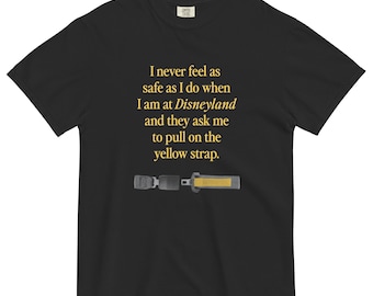 Camiseta de peso pesado DLR con correa amarilla