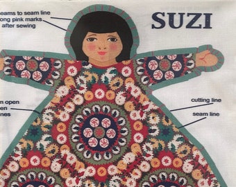 Cut and Sew doll, simple instructions.