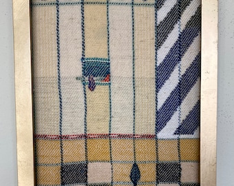 Hand woven tapestry, Yellow Wall. Gardens & Architecture!