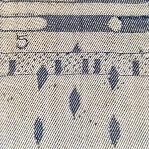 May include: Close-up of a woven fabric with a black and white geometric pattern. The fabric has a textured surface and a subtle sheen.