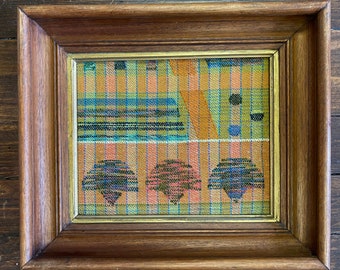 handwoven tapestry study, "Walled Garden" by Laura Foster Nicholson