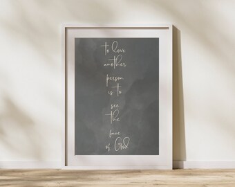 Les Miserables Quote Poster, Victor Hugo Print (Digital Download)