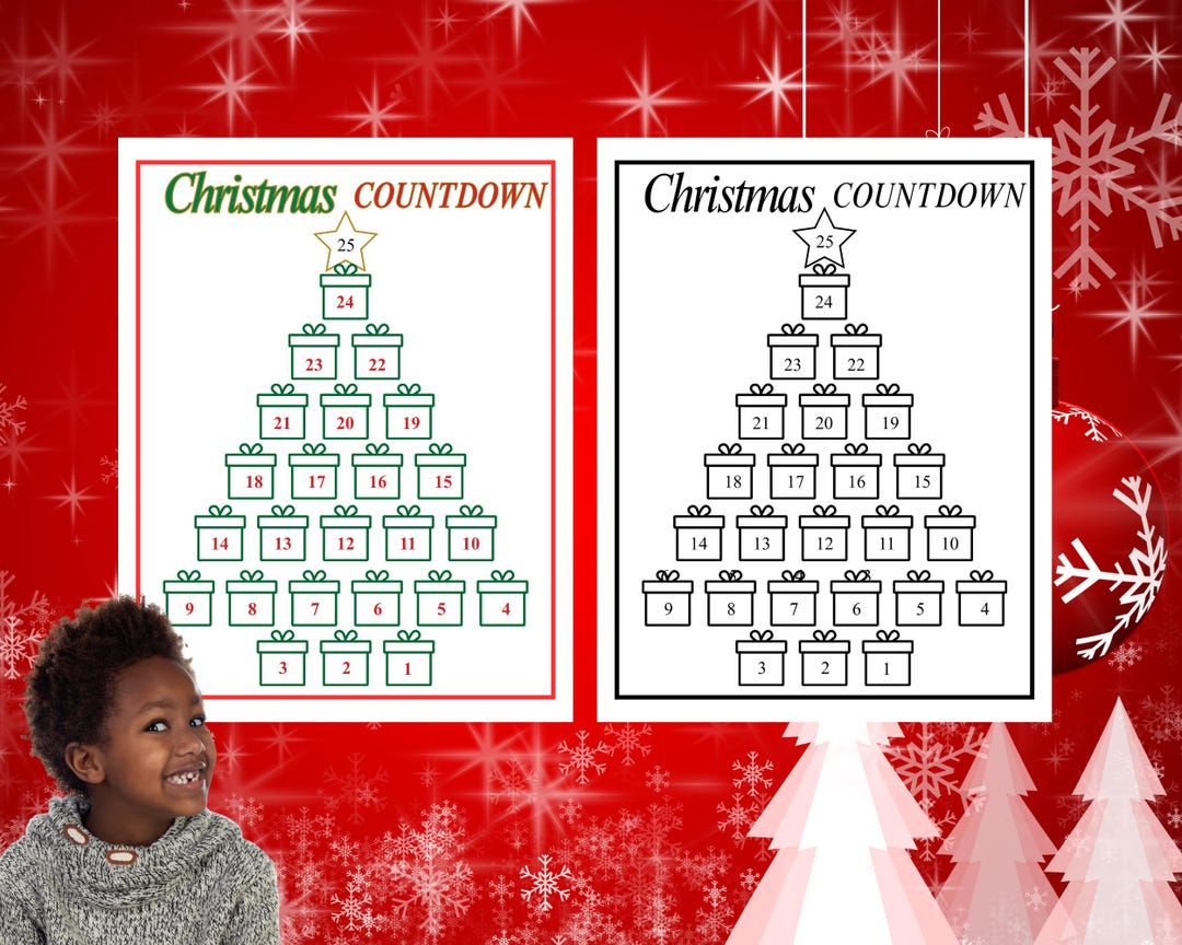 25 Day Countdown to Christmas Calendar. - Etsy