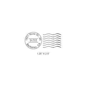 Timbro postale personalizzato Indirizzo di ritorno Timbro ad ad324