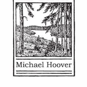 Outdoors Lake in the Woods Personalized Ex Libris Rubber Stamp E17