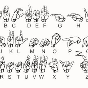 Custom Return Address Fingerspelling Monogram ASL Hand Sign - Etsy