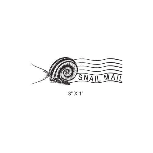 Postcrossing Stamp, Postmark Rubber Stamps Postcard Stamps, Snail
