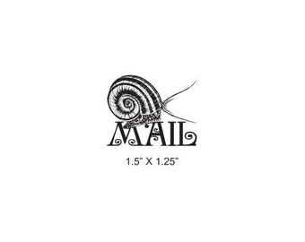 Snail Mail Rubber Stamp 390