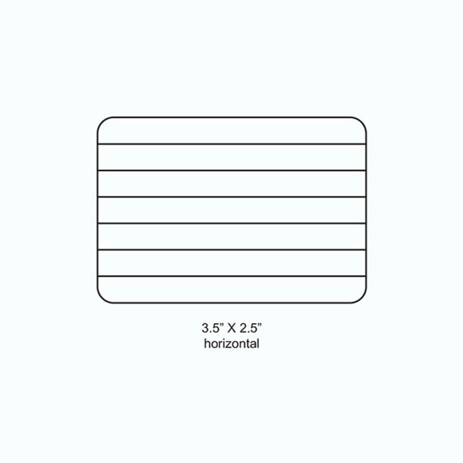 Index Card Lines Rubber Stamp 508 or 509 Etsy