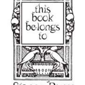 Personalized Topiary Ex Libris Bookplate Rubberstamp B07a image 1