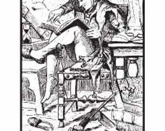 Jester Custom Ex Libris Rubber Stamp E15