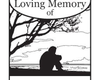 Don In Loving Memory Custom Ex Libris Rubber Stamp pour un homme G32