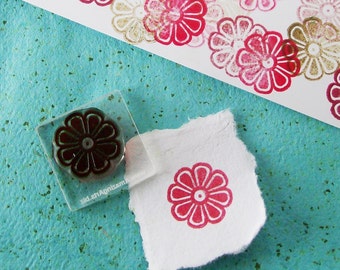 Small Flower Rubber Stamp 040