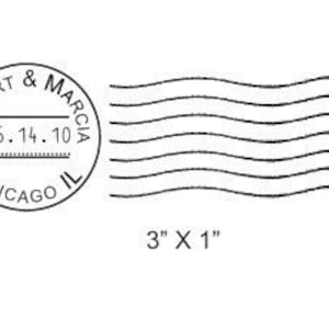 Timbro postale di nozze Timbro personalizzato AD53