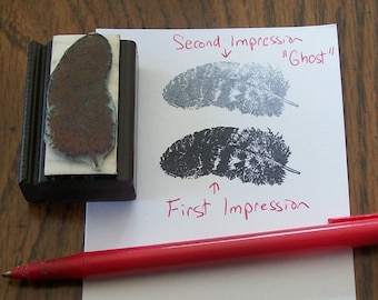Feather Rubber Stamp 011