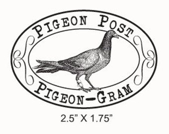Pigeon Post Pigeon Gram Mail Art Rubber Stamp 268