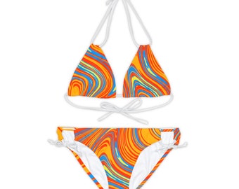 Träger-Bikini-Set (AOP)