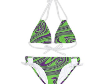 Träger-Bikini-Set (AOP)