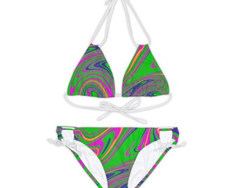 Träger-Bikini-Set (AOP)