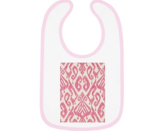 Baby Contrast Trim Jersey Bib