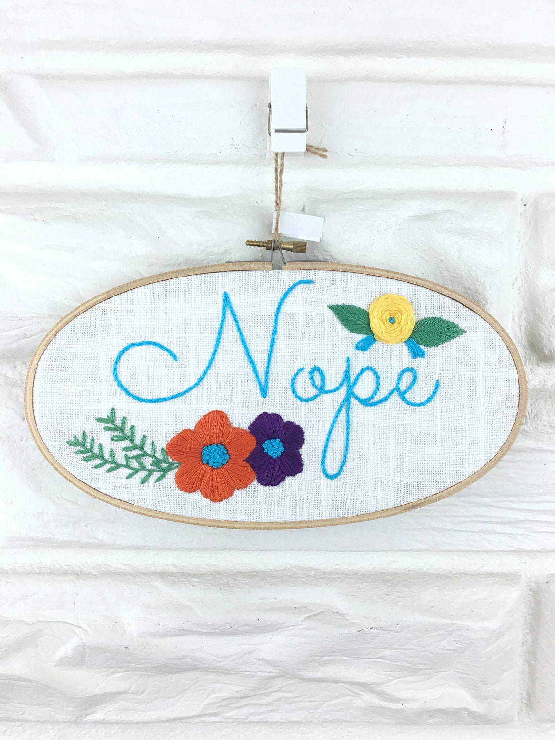 Modern Embroidery Home Decor Wall Art Hand Embroidered Gift Etsy